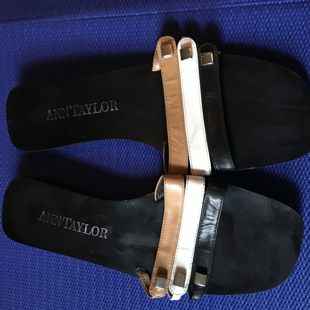 Ann Taylor slides sandals